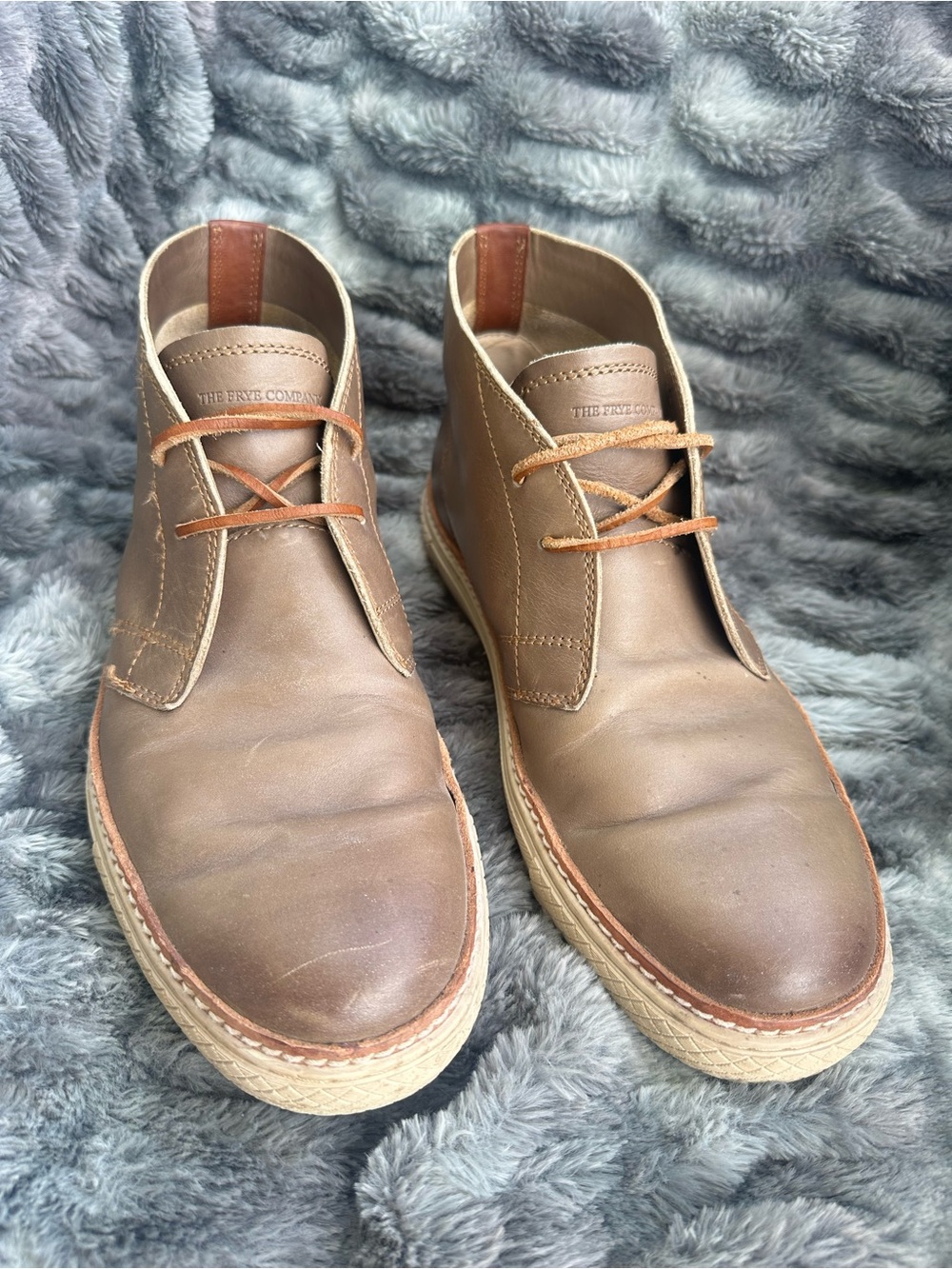 Frye Brown Leather Chukka Boots